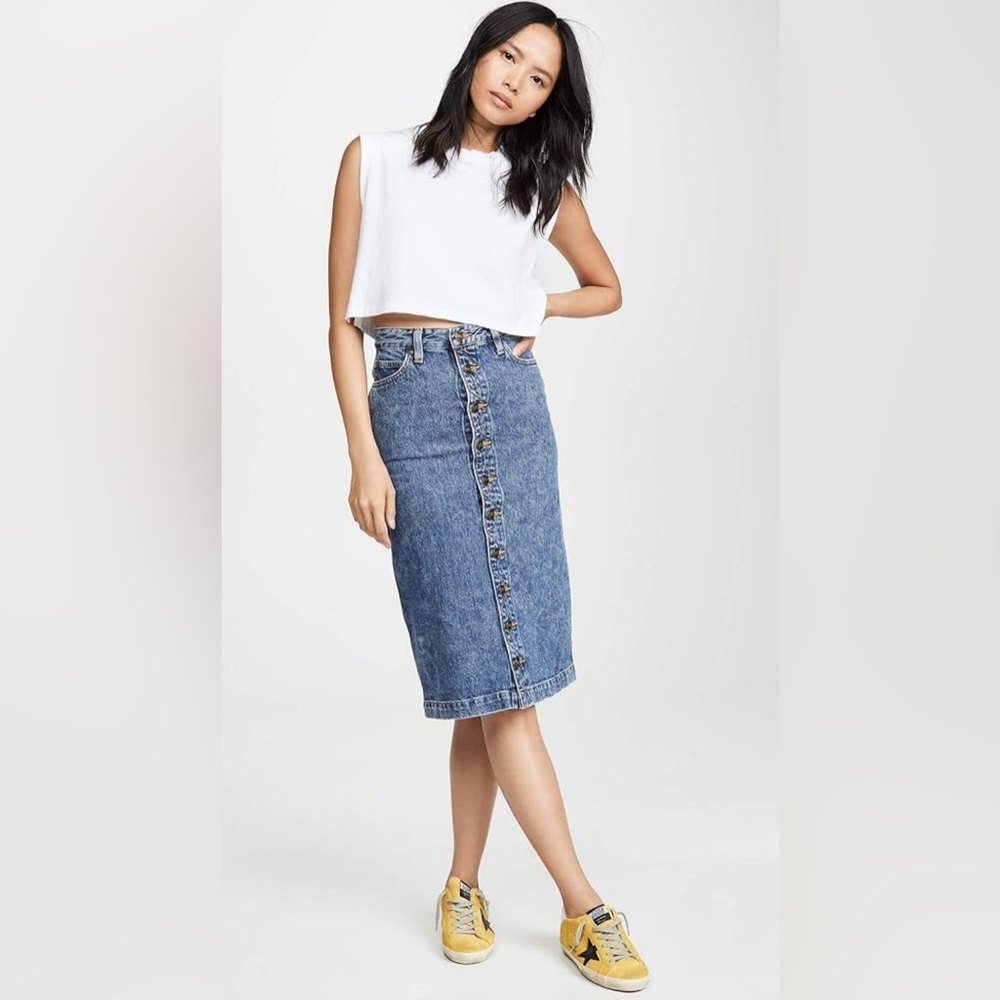 Lee Modern Vintage High Rise Midi Skirt